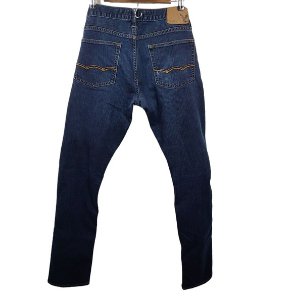Mens American Eagle Slim Dark Wash Jeans 32x36 - Picture 2 of 10